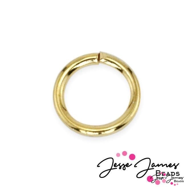 Jump Rings, Gold 6mm