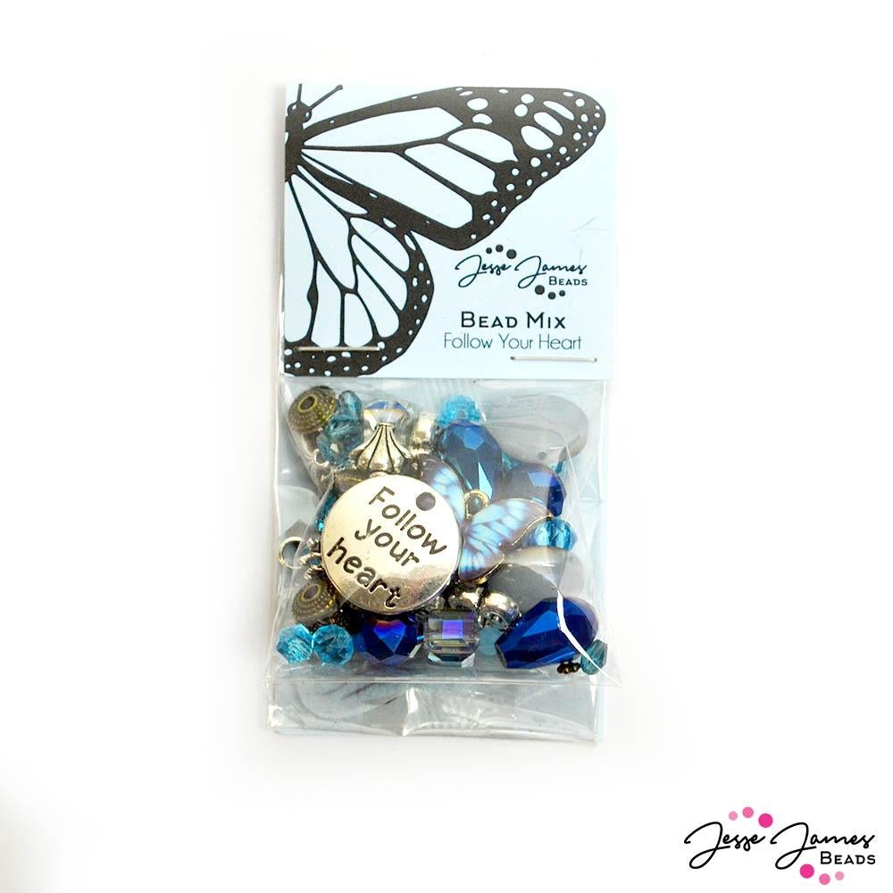 Butterfly Bead Mix in Follow Your Heart