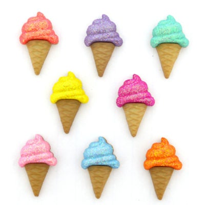 Glitter Ice Cream Cones