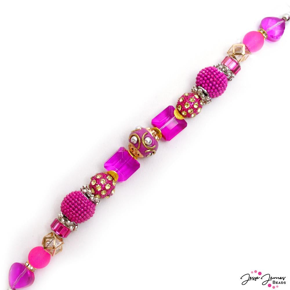 Pantone Bead Strand in Fuchsia Fedora