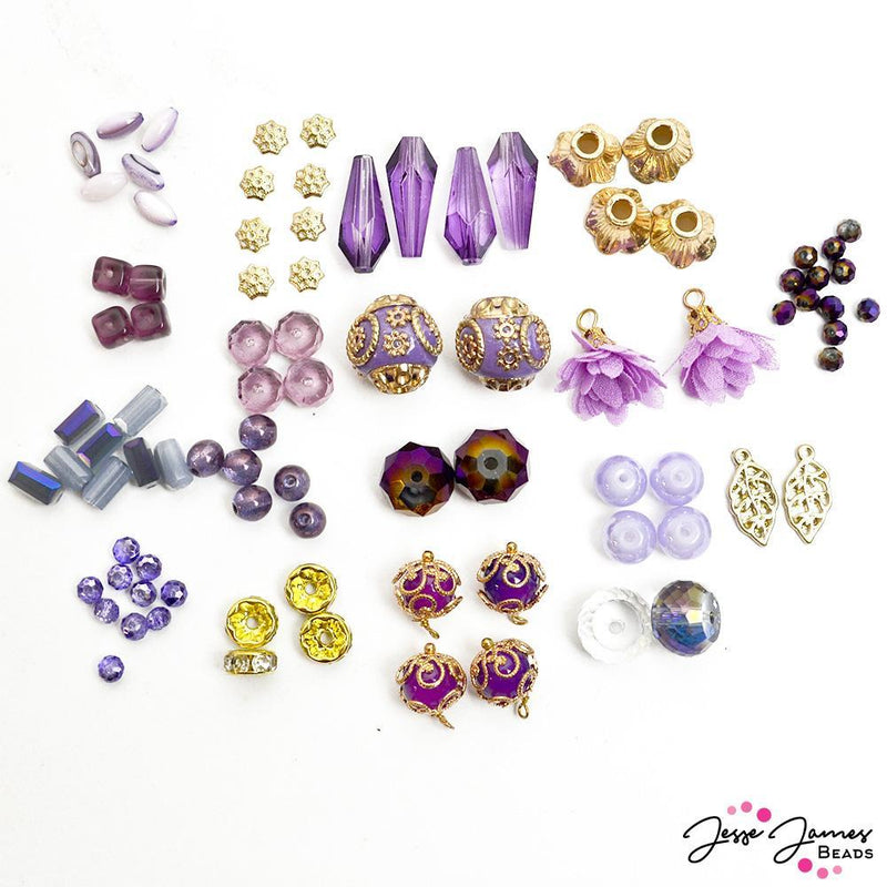 Mini Bead Mix in Vibrant Iris